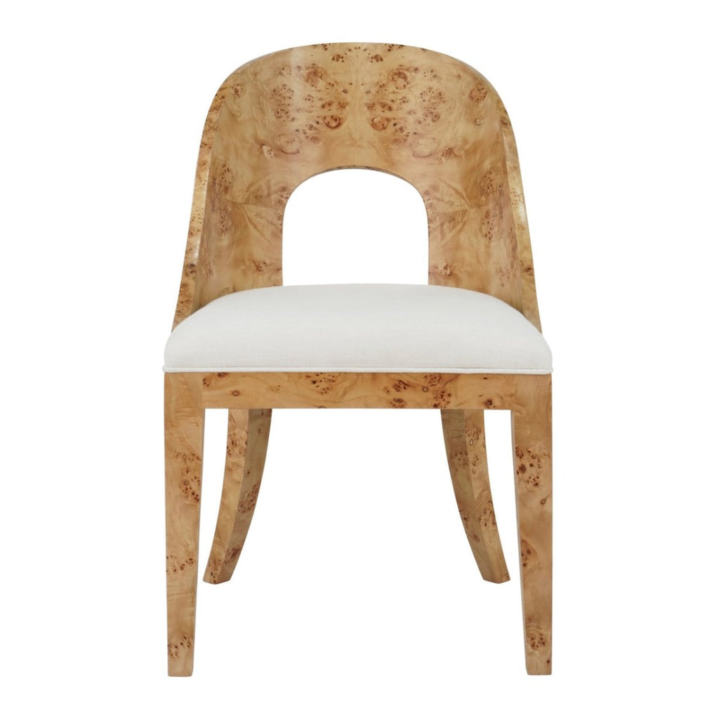 Worlds Away Rafferty Burlwood Dining Chair