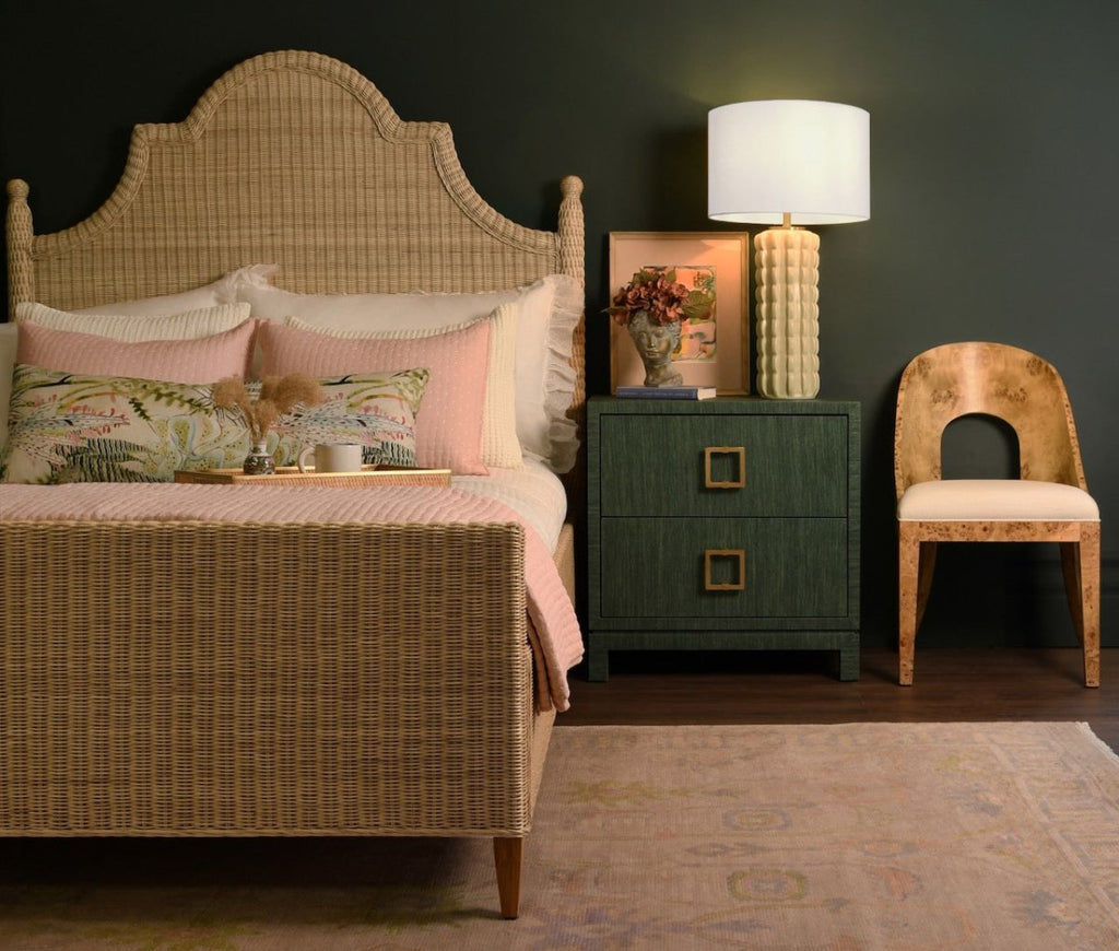 Worlds Away Rafferty Burlwood Dining Chair