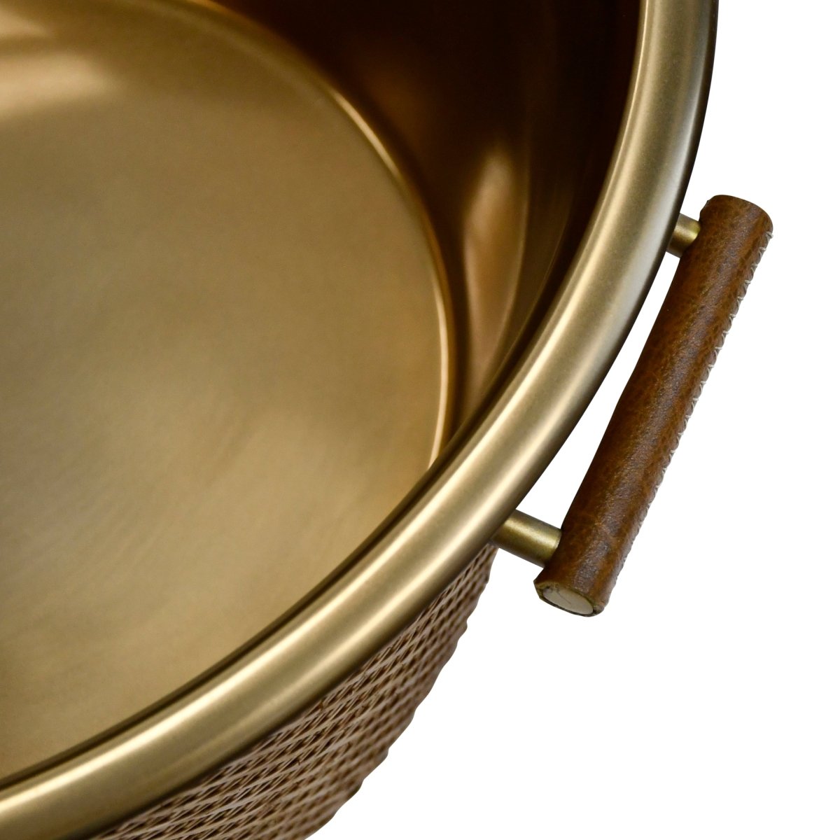 Worlds Away Rudy Large Woven Rattan Wine Cooler