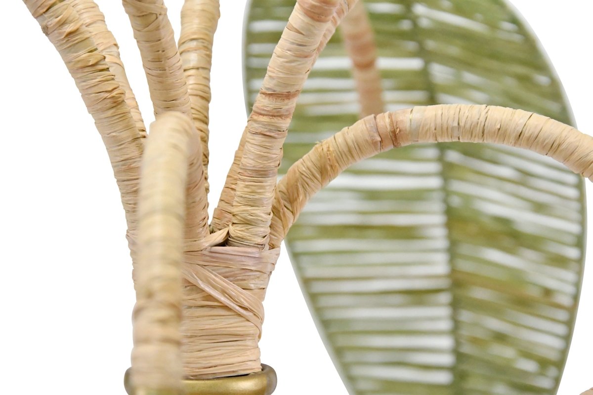 Worlds Away Sola Green And Natural Paper Raffia Table Lamp