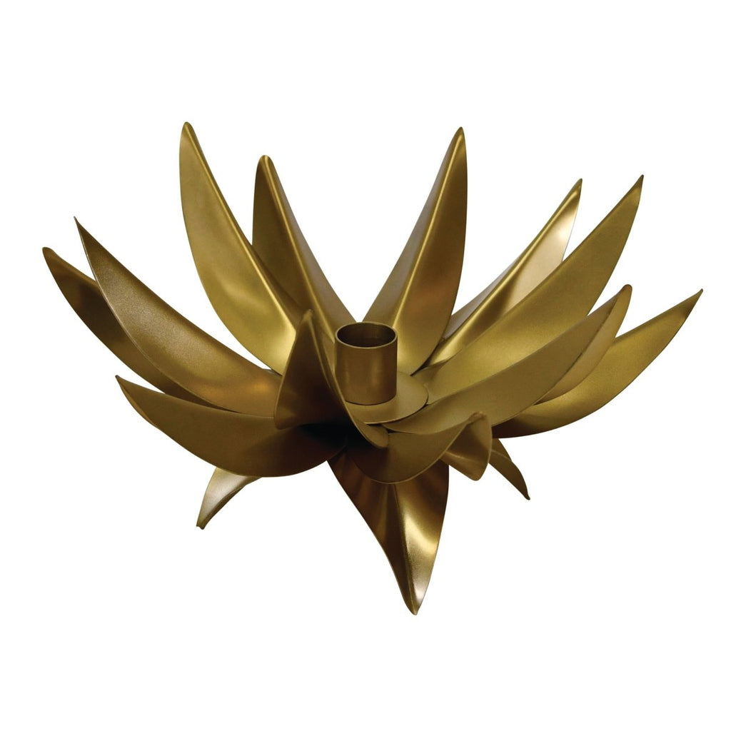 Worlds Away Sparky Palm Tree Candle Votive In Antique Brass