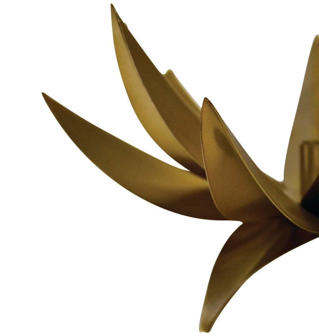 Worlds Away Sparky Palm Tree Candle Votive In Antique Brass