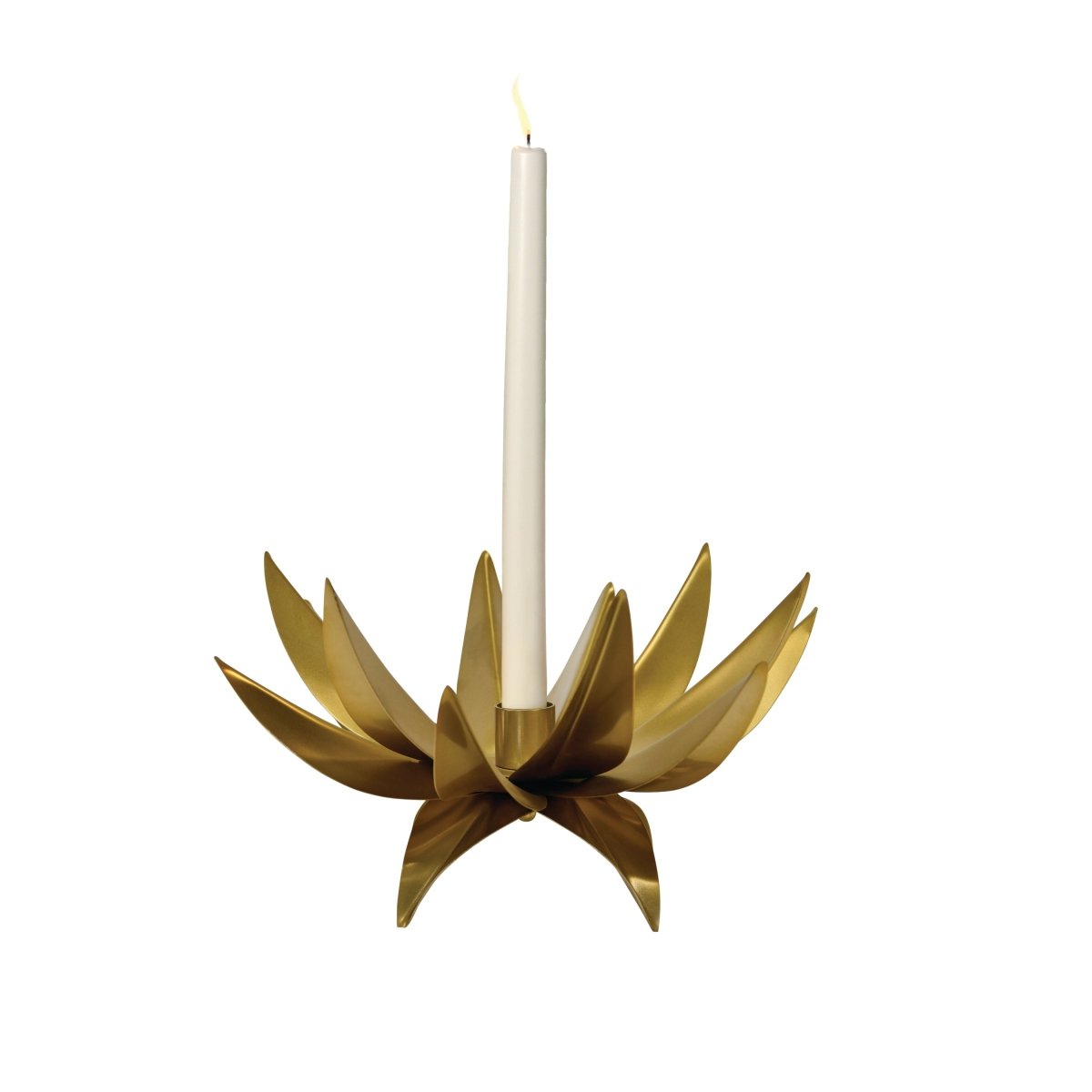 Worlds Away Sparky Palm Tree Candle Votive In Antique Brass