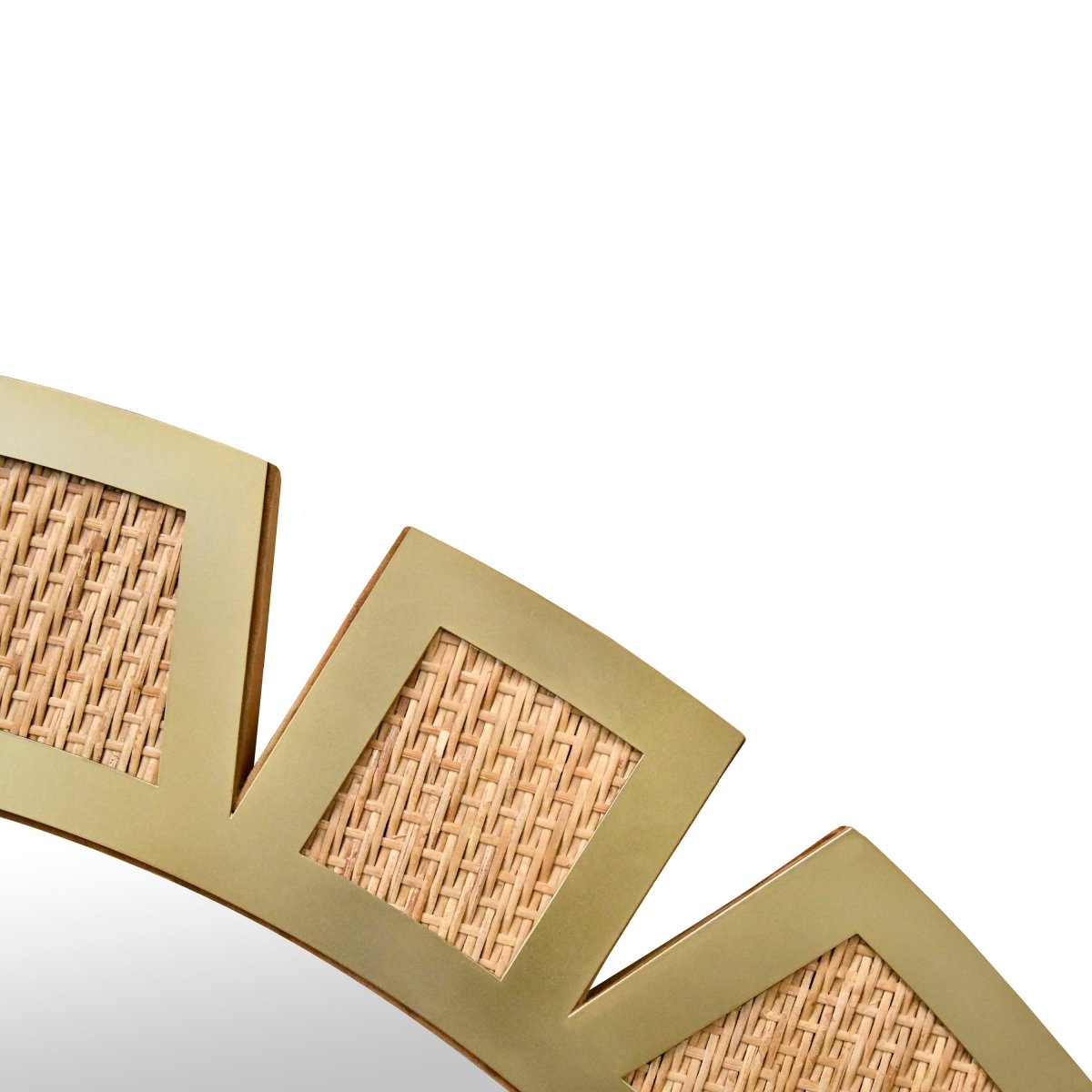 Sunday Round Modern Sunburst Wall Mirror by Worlds Away