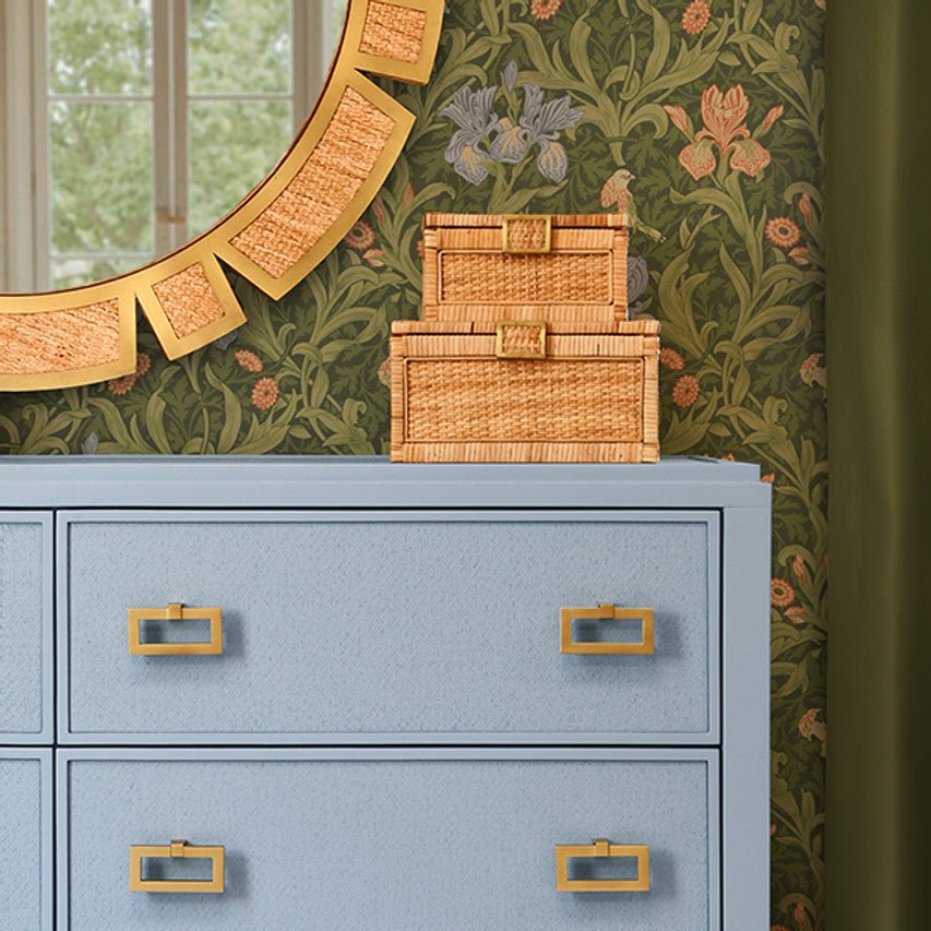 Sunday Round Modern Sunburst Wall Mirror by Worlds Away