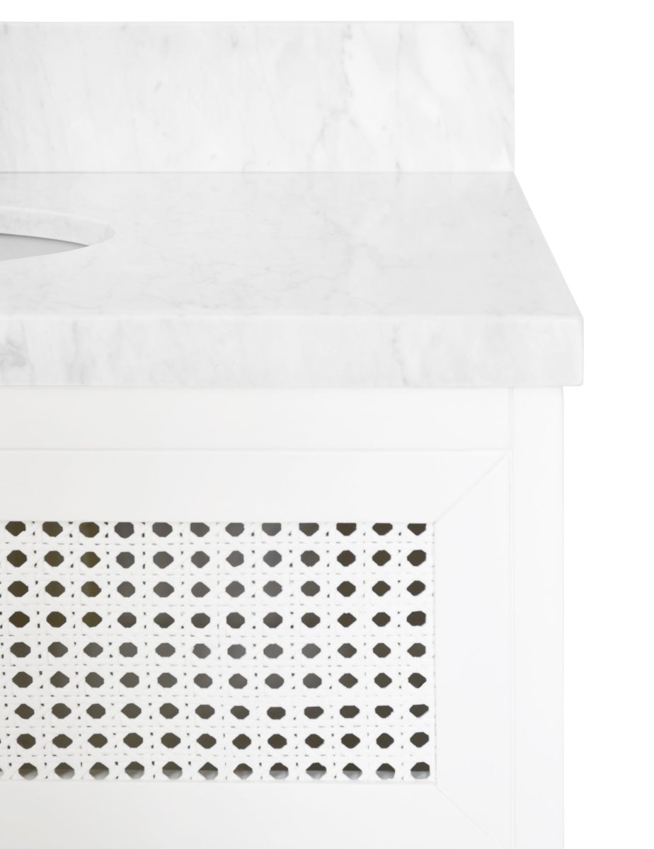 Wynn White Bath Vanity by Worlds Away