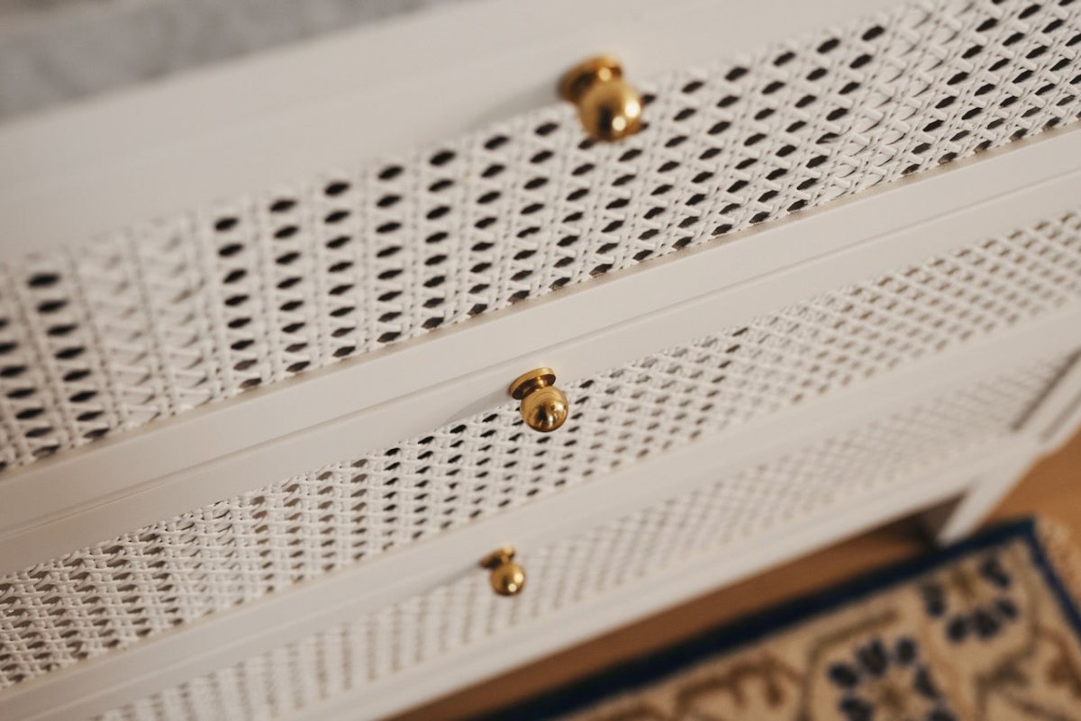 Wynn White Bath Vanity by Worlds Away