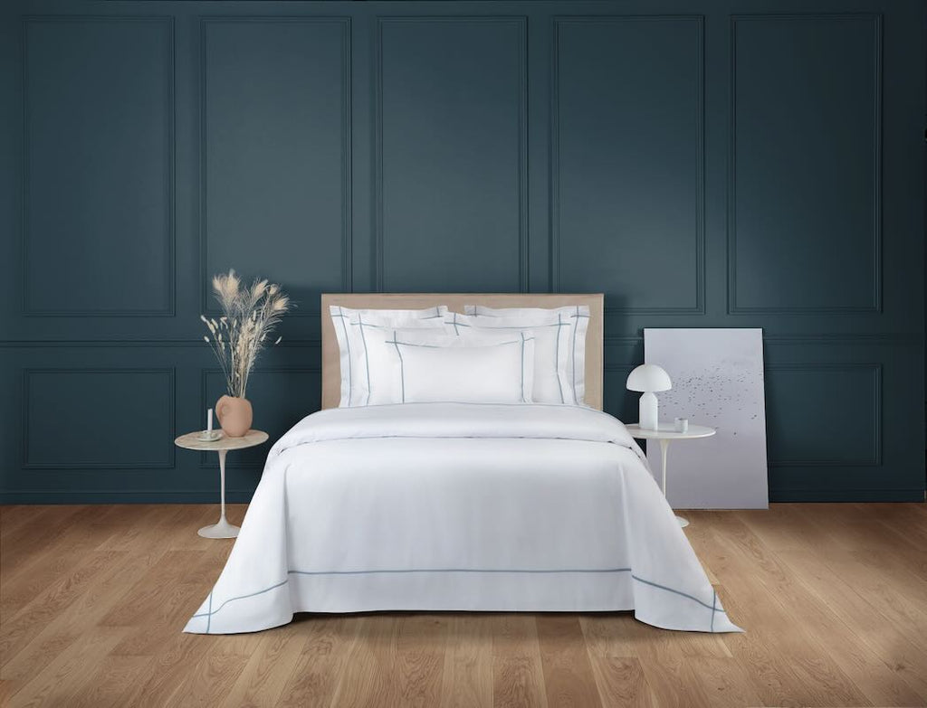 Athena Celeste Bedding by Yves Delorme