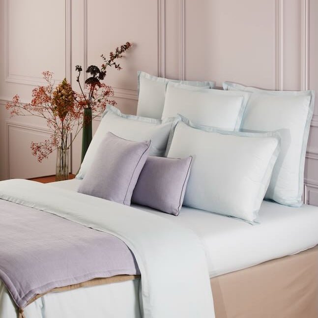 Batiste Aqua Bedding by Yves Delorme