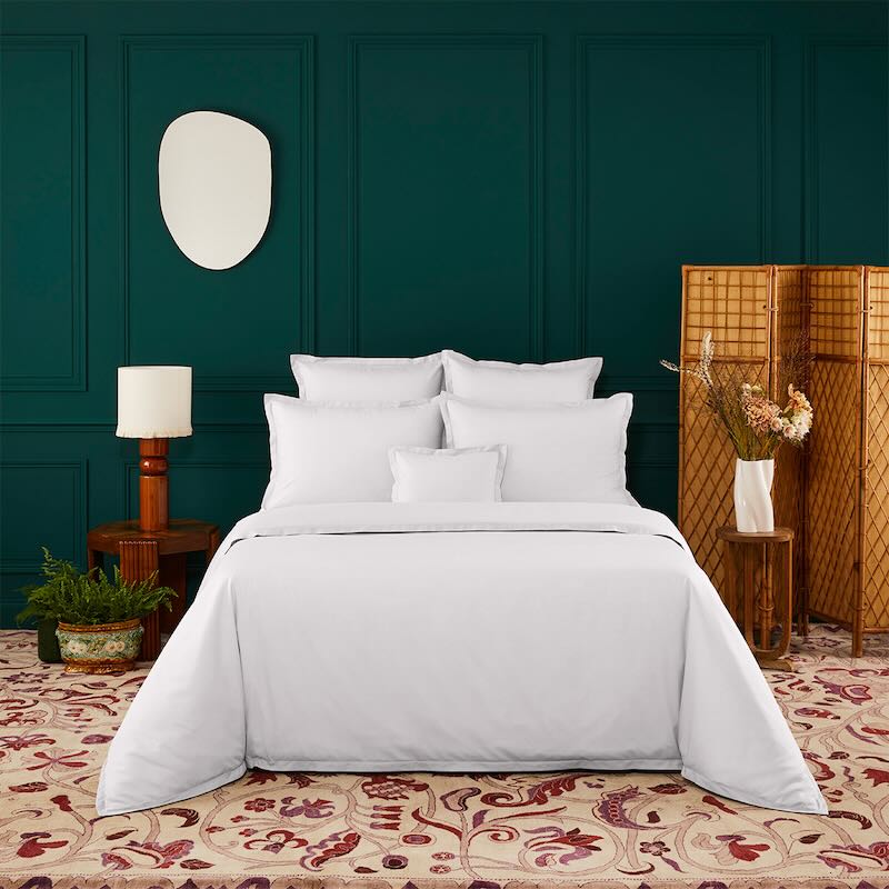 Batiste Blanc White Bedding by Yves Delorme
