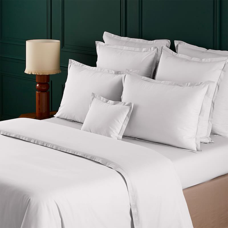 Batiste Blanc White Bedding by Yves Delorme