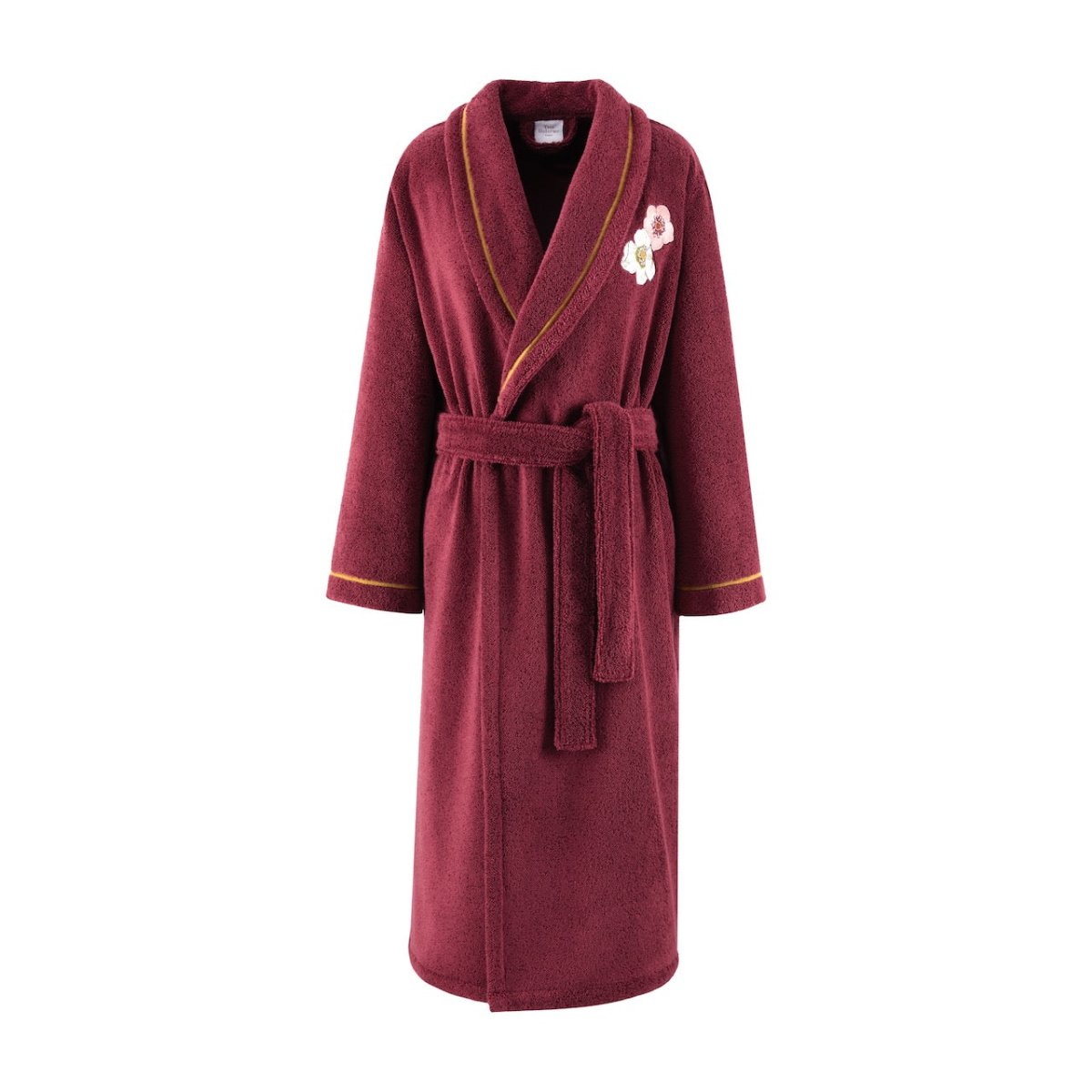 Corolles Shawl Collar Bathrobe by Yves Delorme
