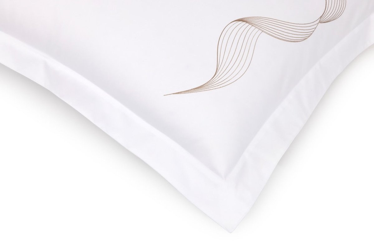 Zephyr Brun Bedding by Yves Delorme Couture