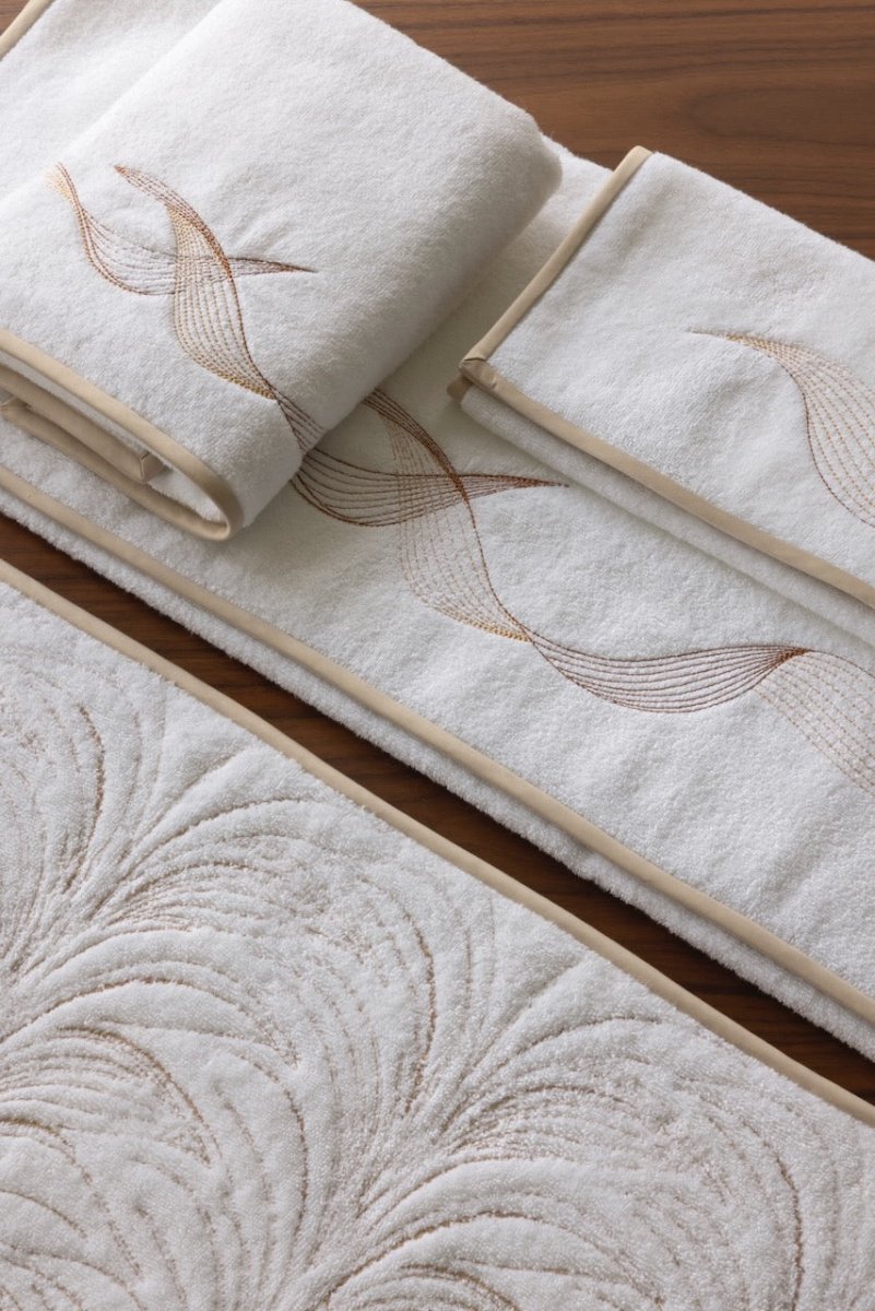 Zephyr Sable Towels by Yves Delorme Couture