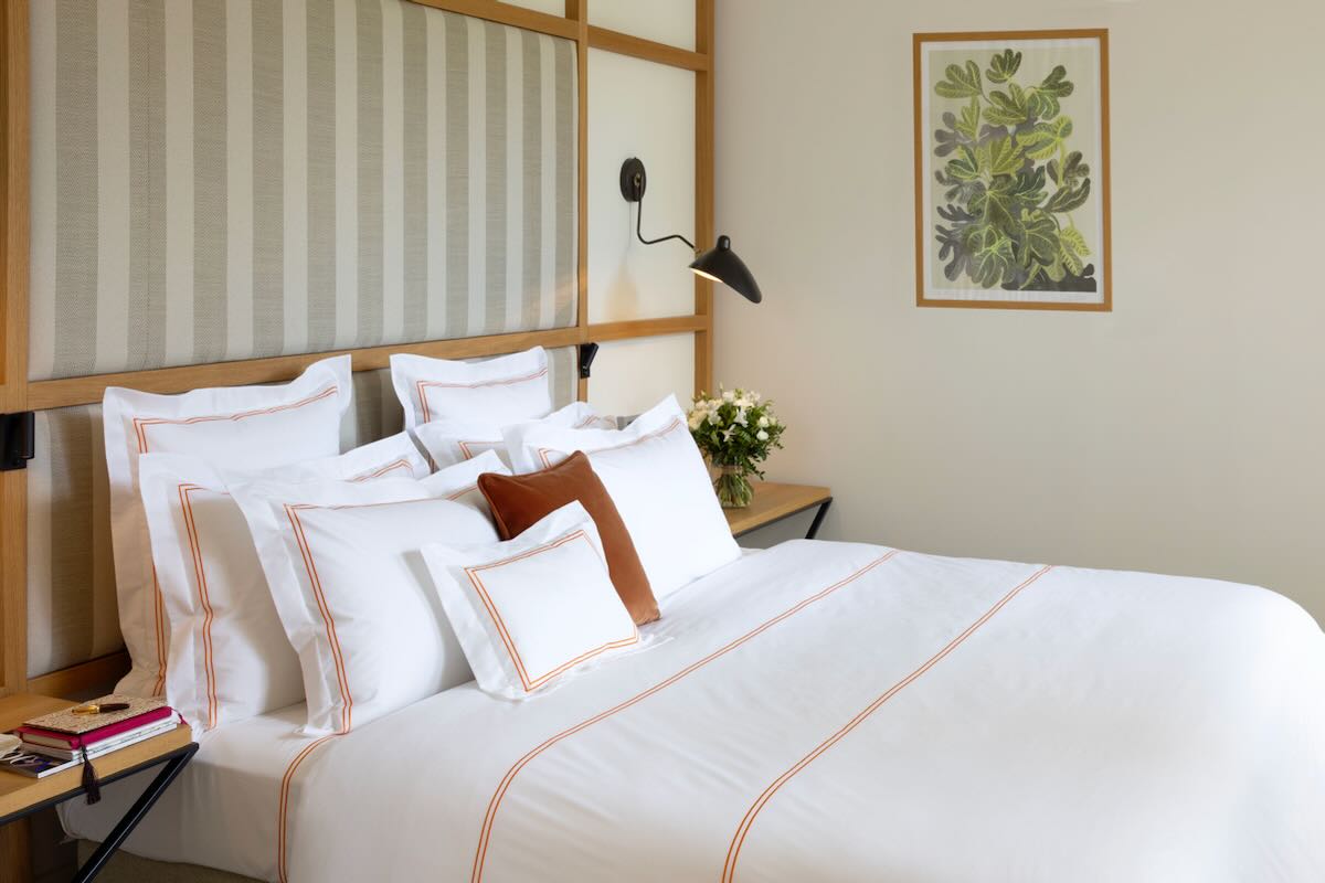 Duo Orange Bedding by Yves Delorme