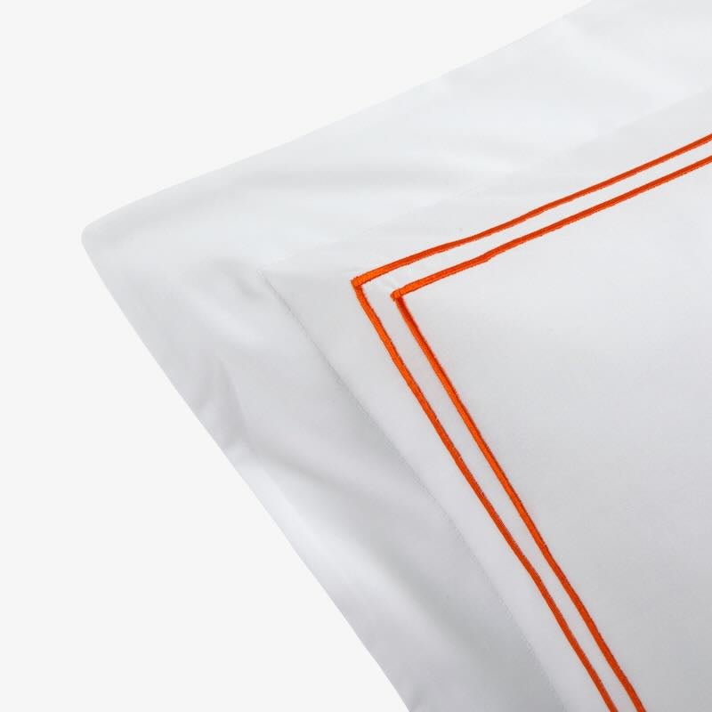 Duo Orange Bedding by Yves Delorme