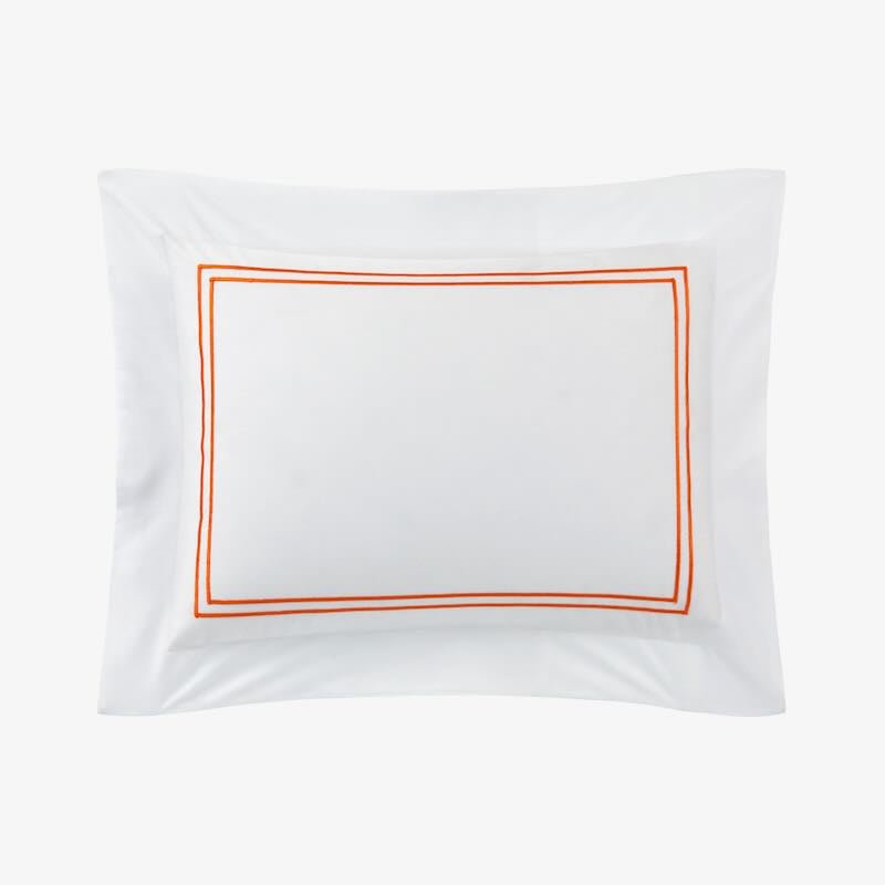 Duo Orange Bedding by Yves Delorme