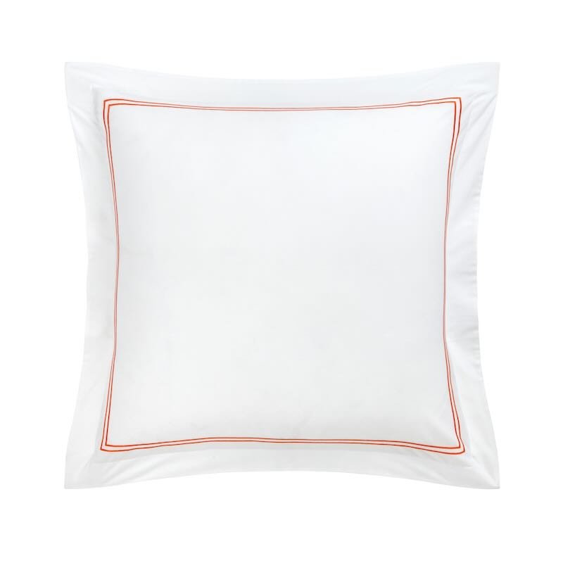 Duo Orange Bedding by Yves Delorme