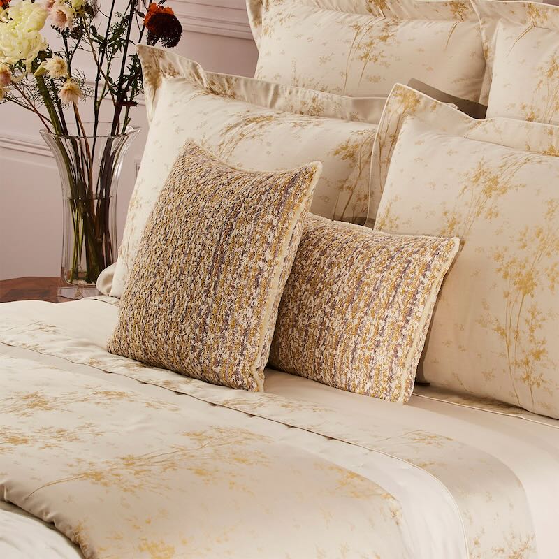 Illusion Orge Decorative Pillow by Yves Delorme