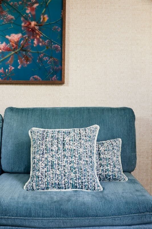 Illusion Paon Decorative Pillow by Yves Delorme