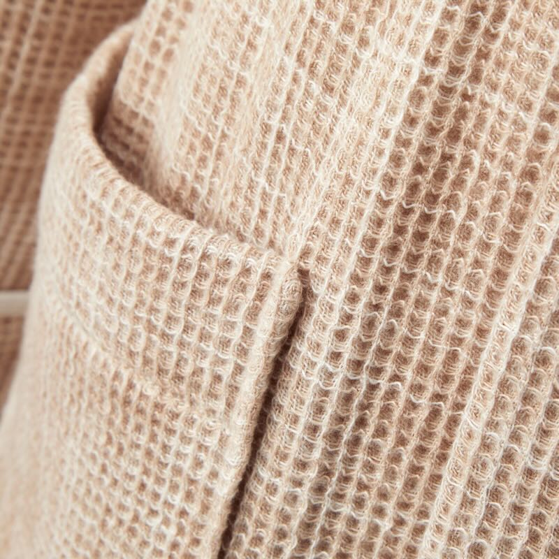 Leo Beige Unisex Kimono Bathrobe by Yves Delorme