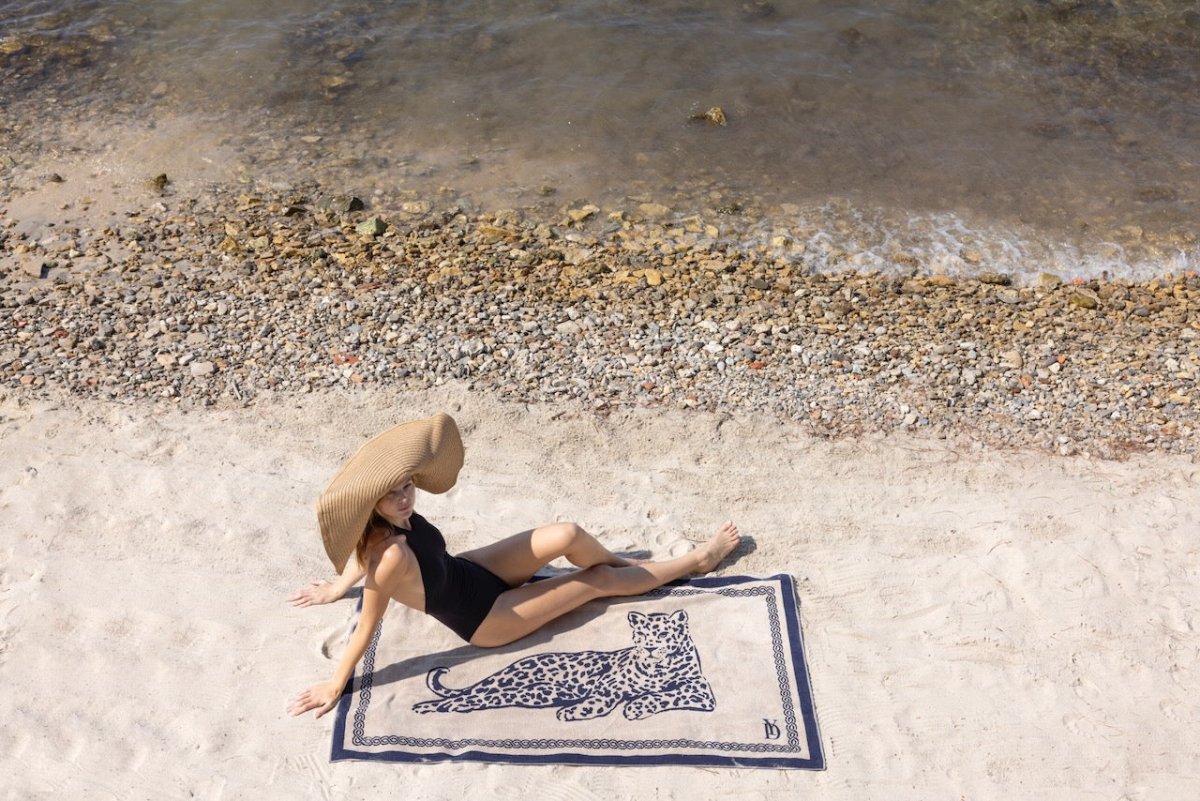 Leopard Beach Towel by Yves Delorme