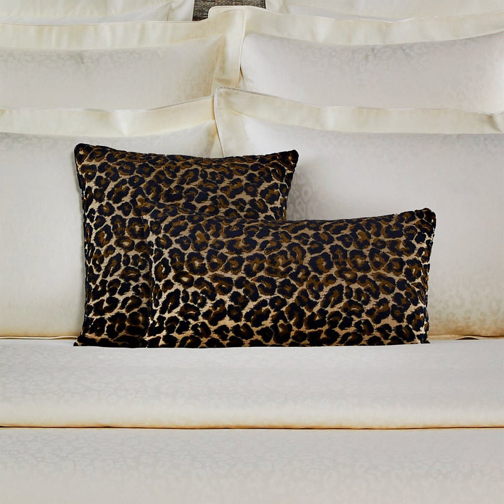 Leopard Nuit Decorative Pillows by Yves Delorme