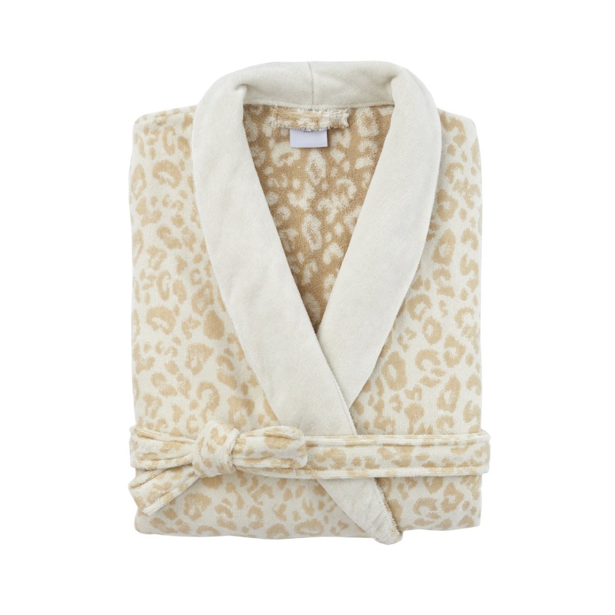 Leopard Women's Shawl Collar Bathrobe by Yves Delorme