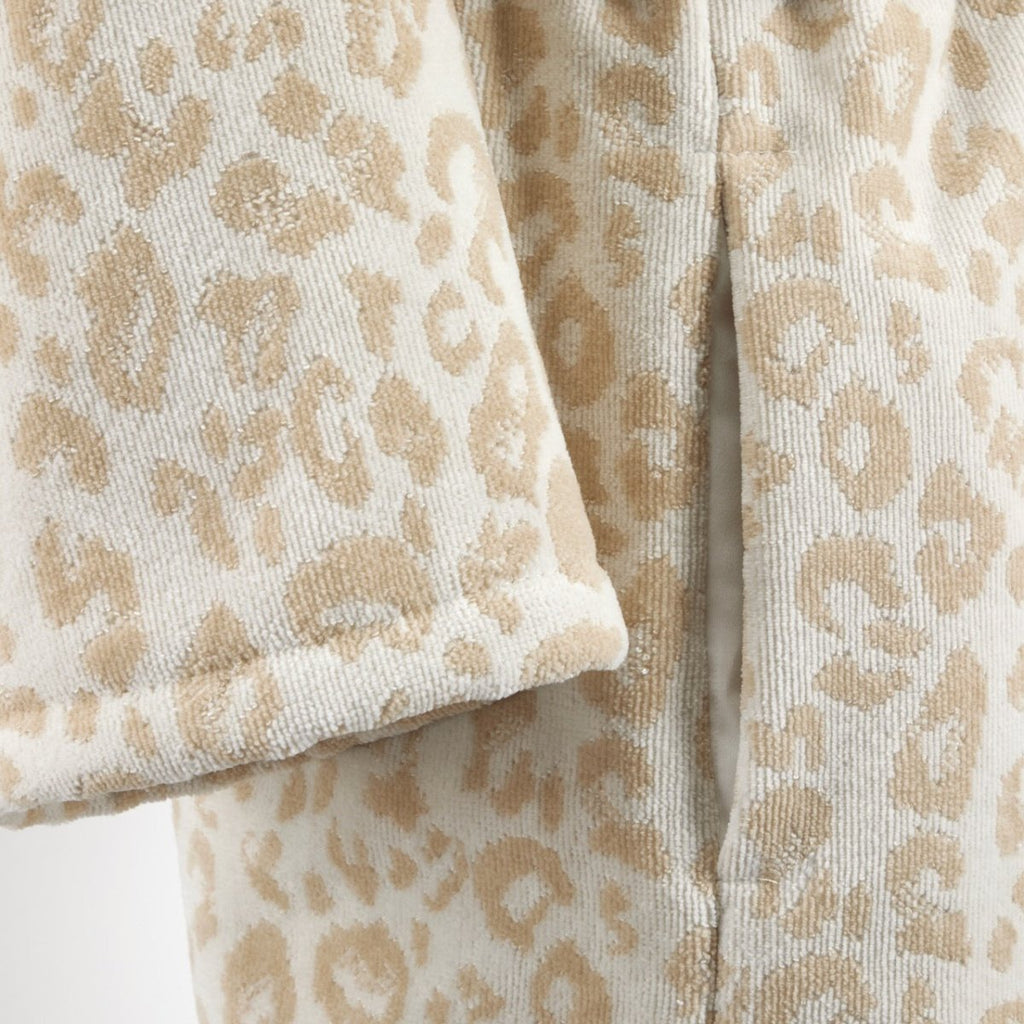 Leopard Women's Shawl Collar Bathrobe by Yves Delorme