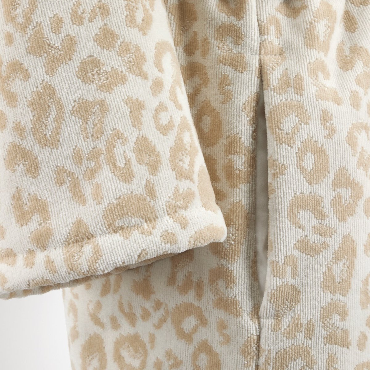Leopard Women's Shawl Collar Bathrobe by Yves Delorme