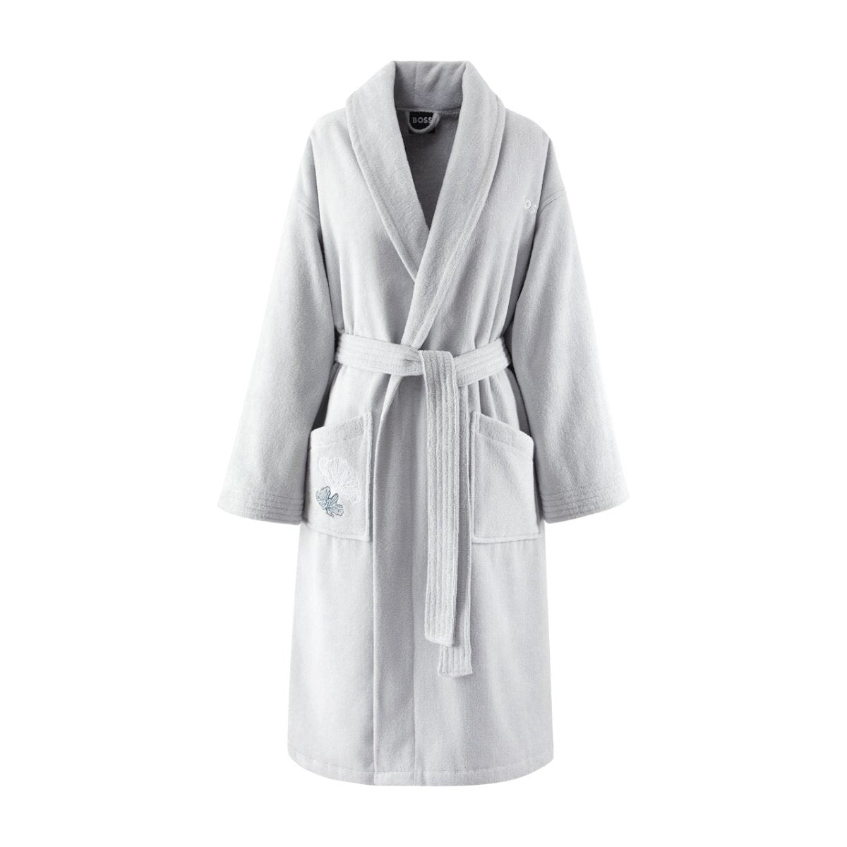 Moon Flowers Shawl Collar Women's Robe by Hugo Boss Home
