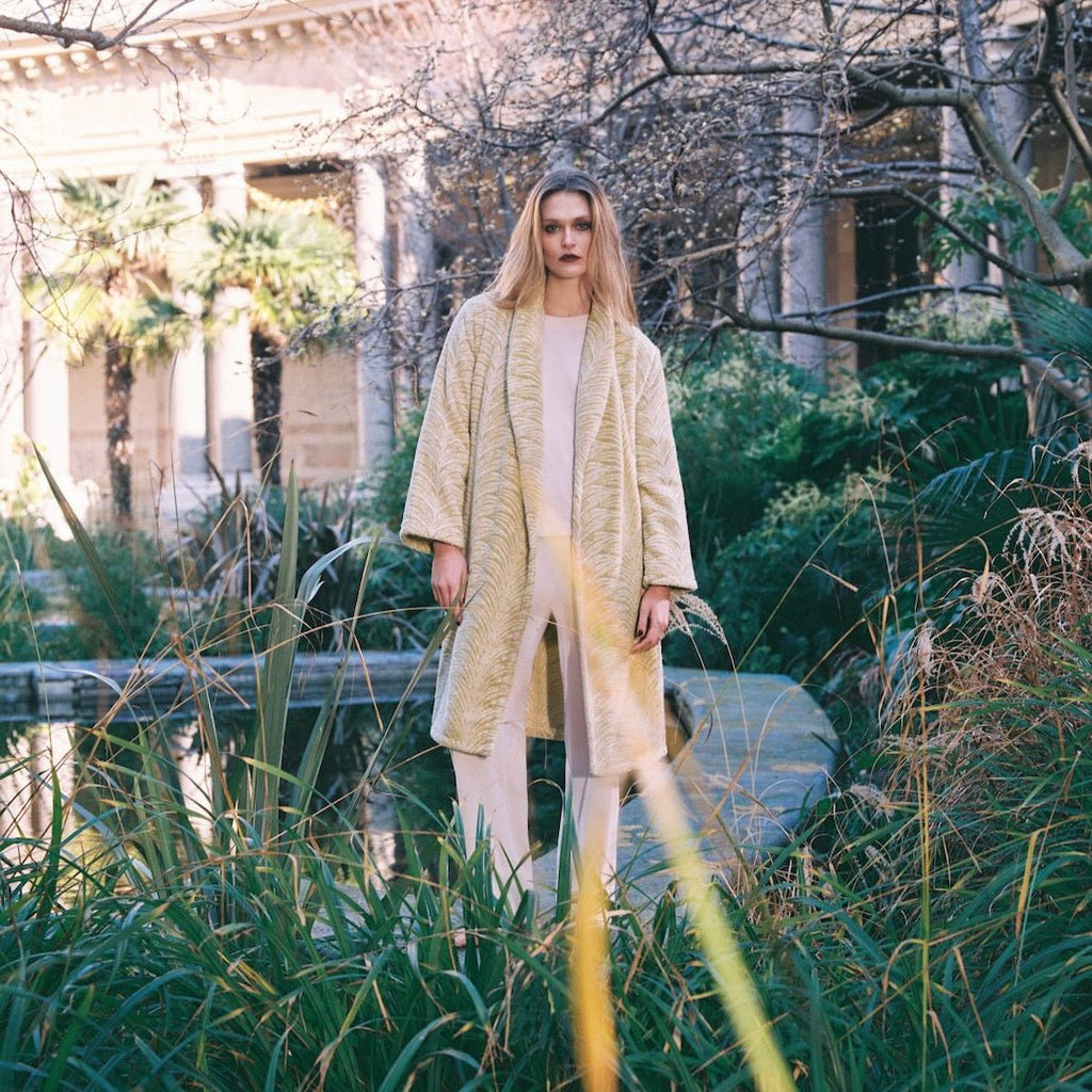 Pollen Shawl Collar Women's Bathrobes by Yves Delorme