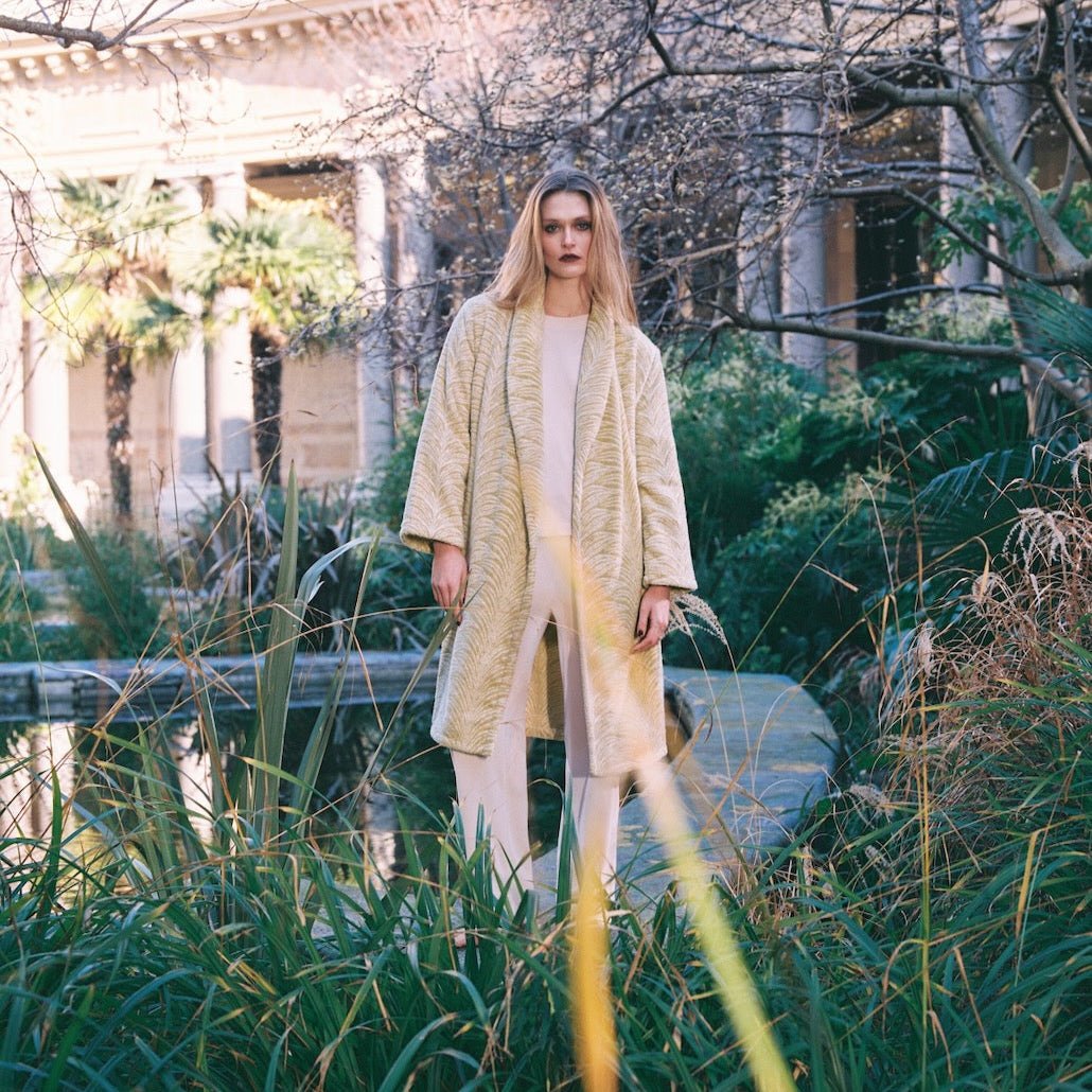 Pollen Shawl Collar Women's Bathrobes by Yves Delorme