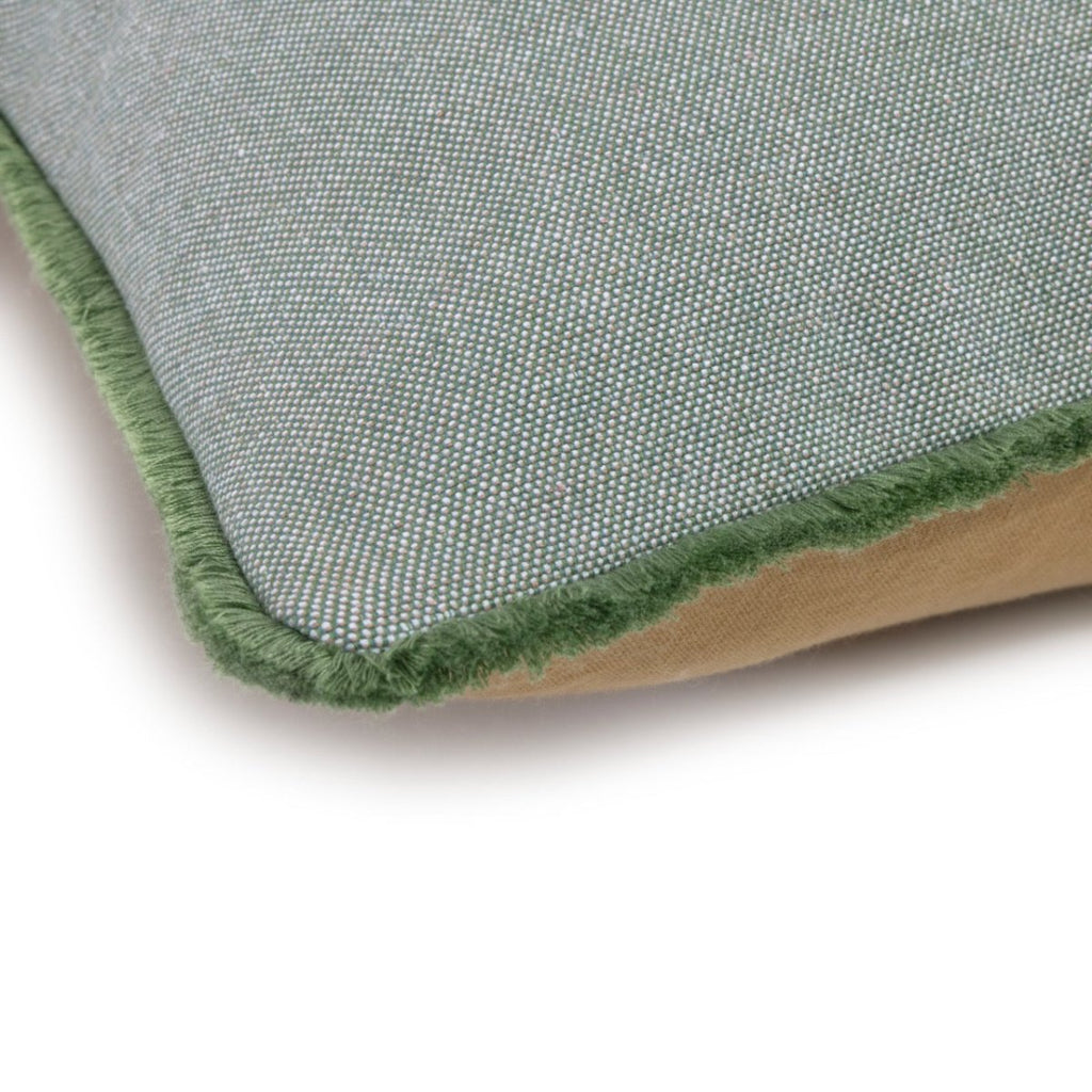 Voliere Celadon Decorative Pillow by Yves Delorme