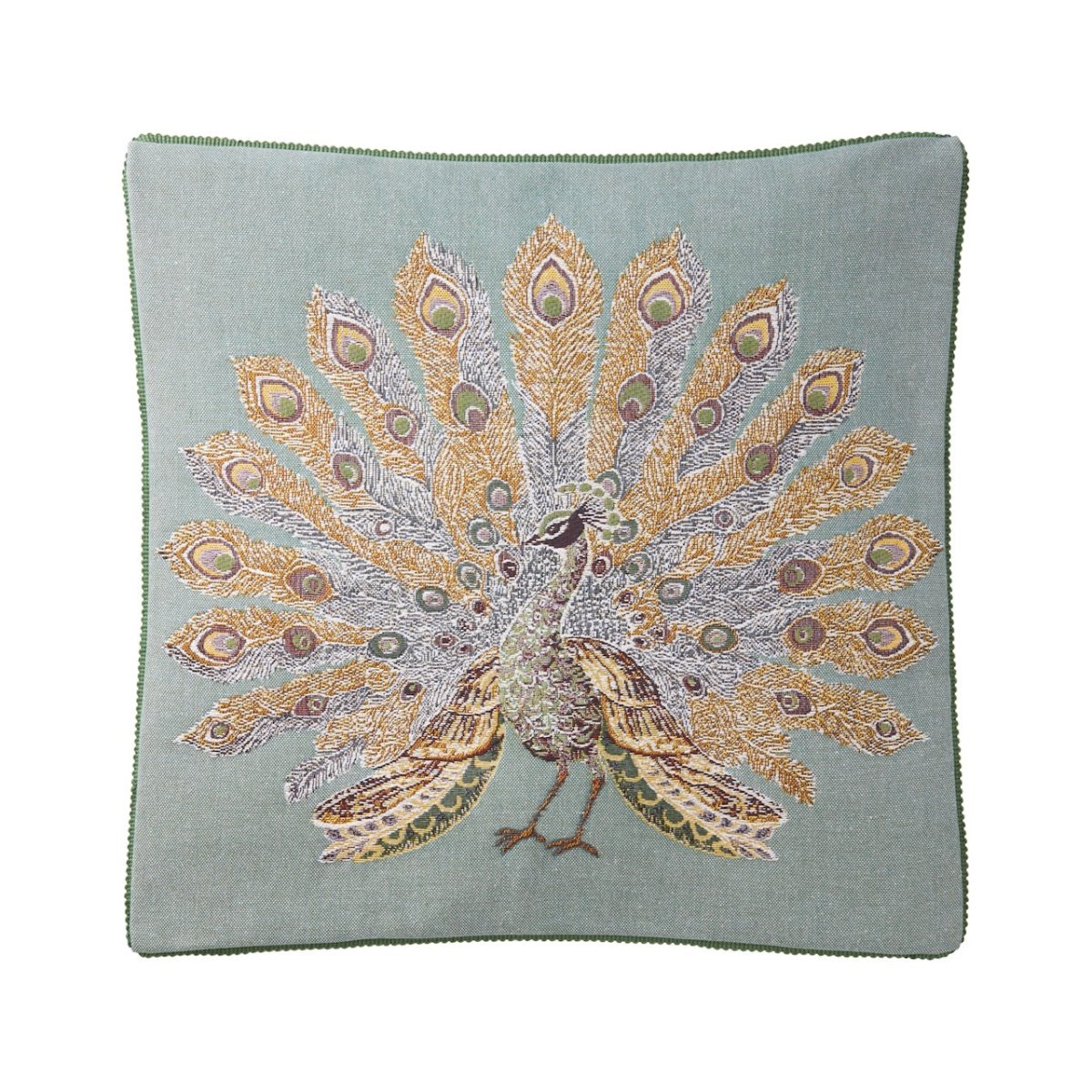 Voliere Celadon Decorative Pillow by Yves Delorme