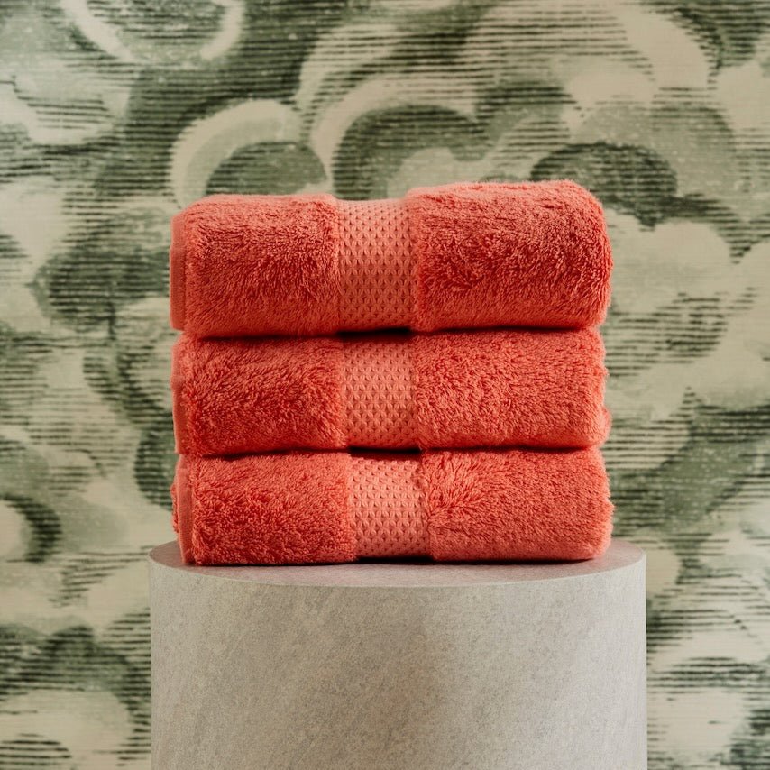 Etoile Corallin Towels by Yves Delorme