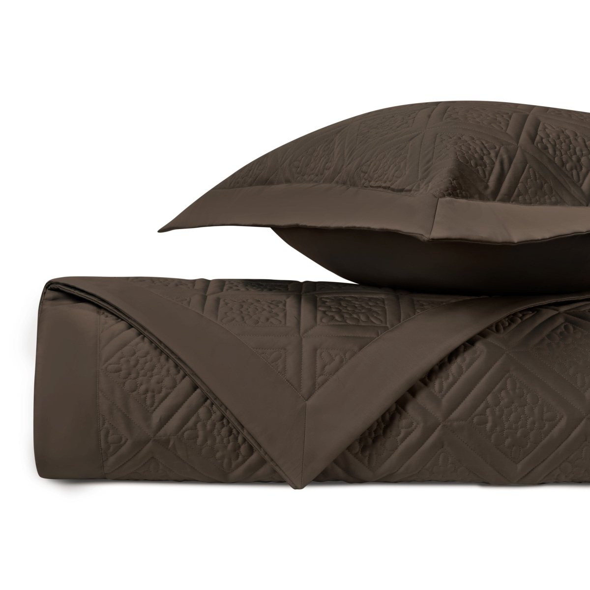 Ziba Quilted Chocolate by Home Treasures