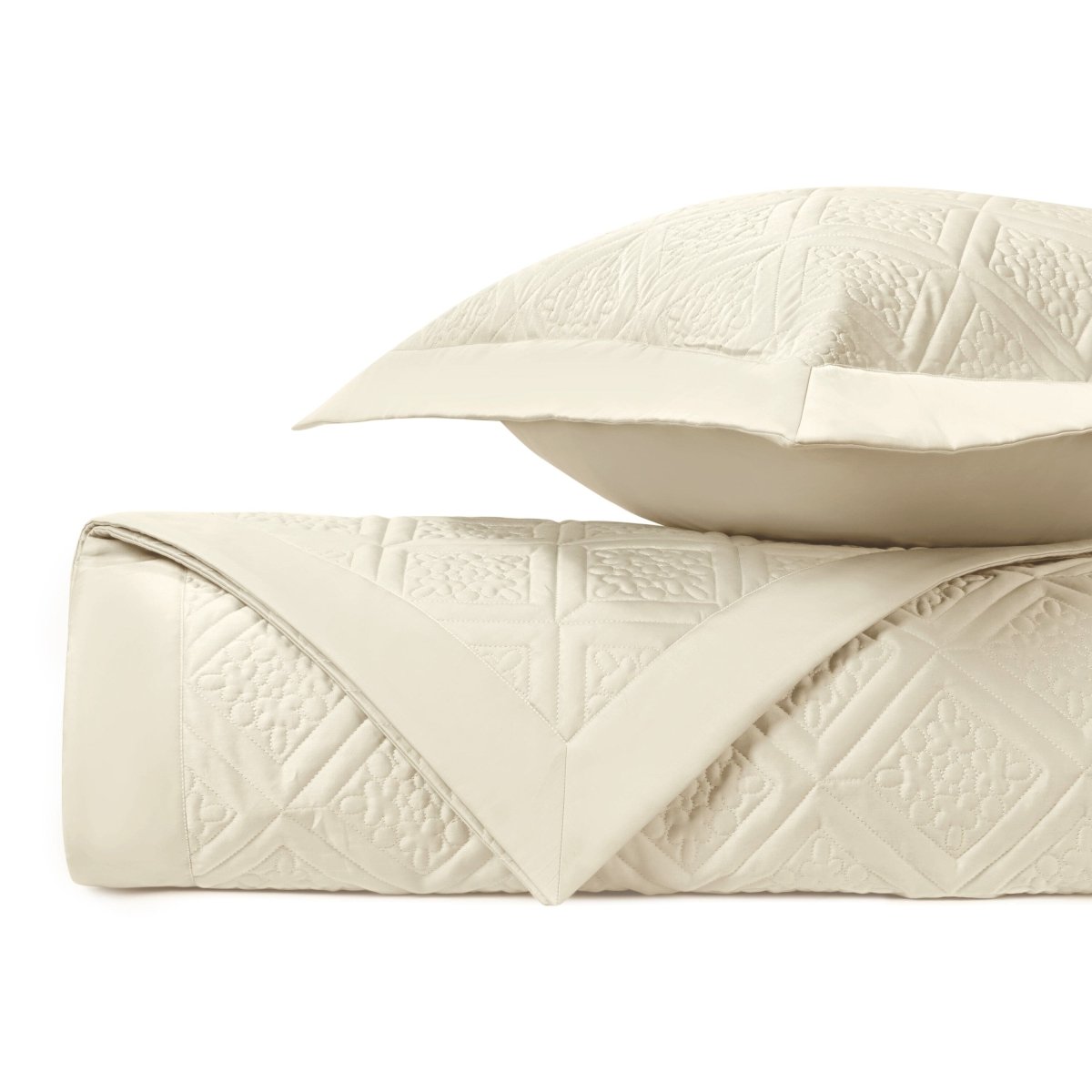Ziba Quilted Ivory by Home Treasures