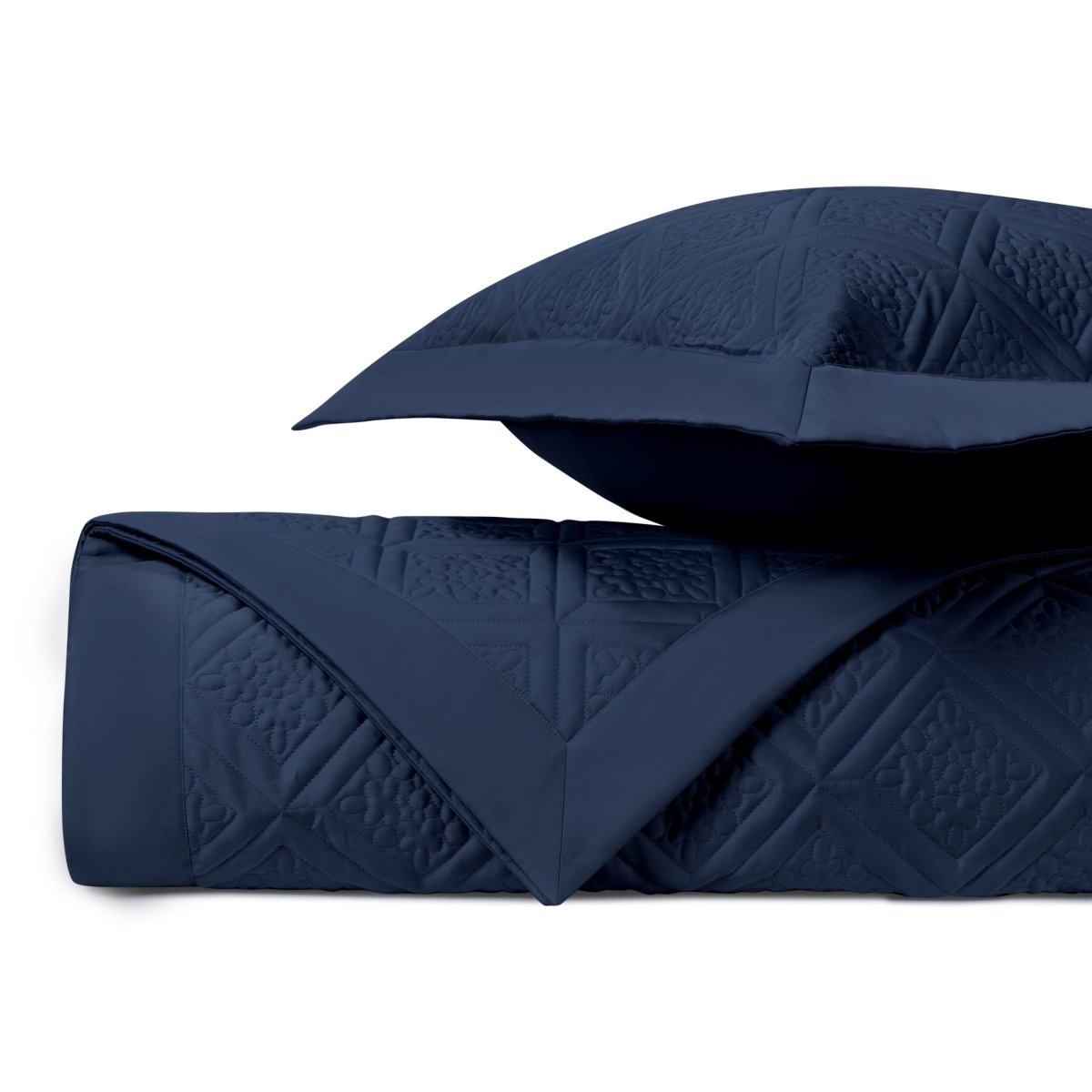 Ziba Quilted Navy Blue by Home Treasures