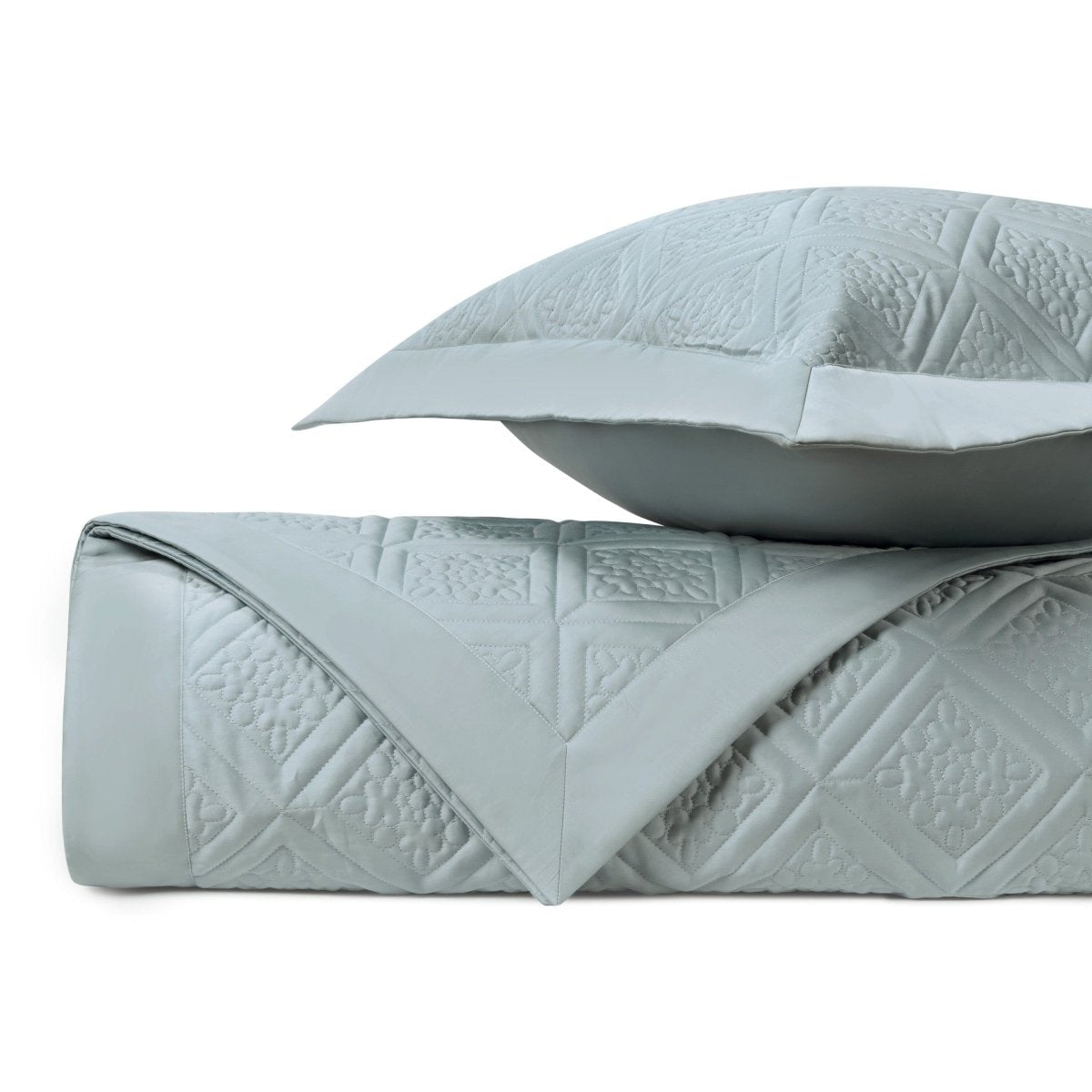 Ziba Quilted Sion Blue by Home Treasures