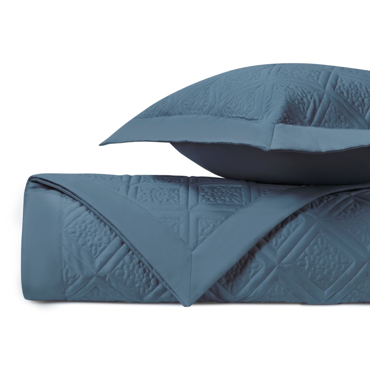 Ziba Quilted Slate Blue by Home Treasures