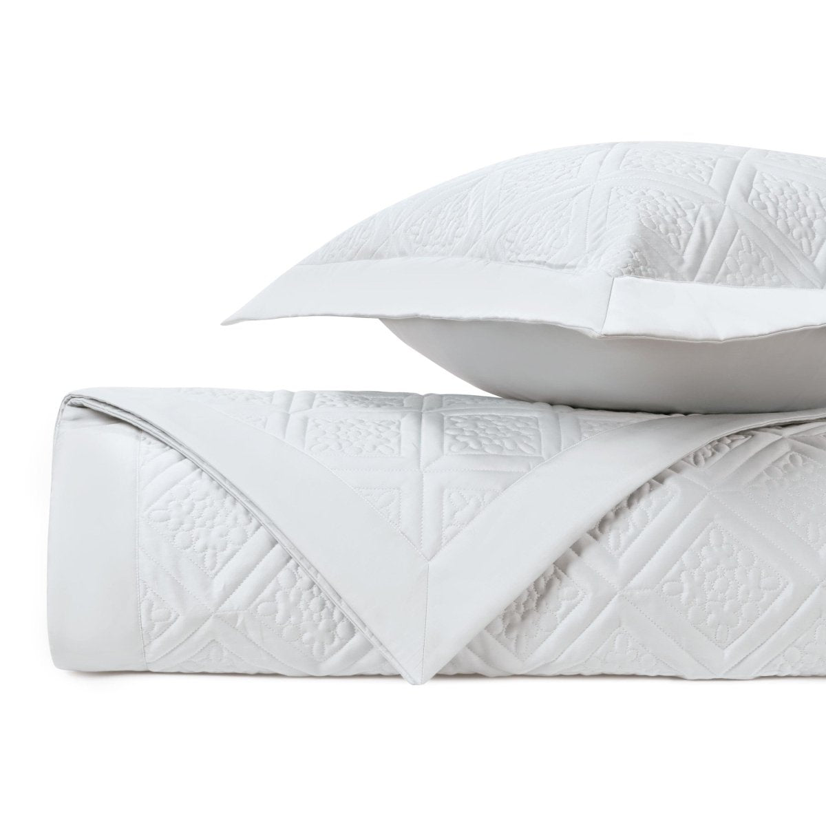 Ziba Quilted White by Home Treasures
