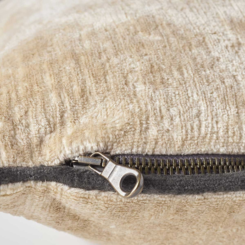 Boromee Greige Lumbar Pillow by Iosis